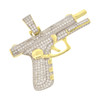 .925 Silver Hand Gun Pistol Pendant