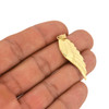 10k Gold Diamond-Cut Angel Wing Pendant