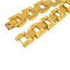 Gold Finish 316L Stainless Steel Thin Style Link Bracelet