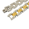 Two Tone 316L Stainless Steel Thin Link Style Bracelet