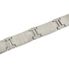 Two Tone 316L Stainless Steel Greek Key Style Link Bracelet