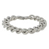 Polished 316L Stainless Steel Cuban Link Style Bracelet