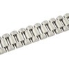 Polished 316L Stainless Steel Wide Watch Style Link Bracelet