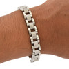 Polished and Brushed 316L Stainless Steel Thin Style Link Bracelet