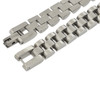 Polished and Brushed 316L Stainless Steel Thin Watch Style Link Bracelet