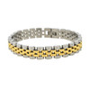 Two Tone 316L Stainless Steel Thin Jubilee Link Style Bracelet