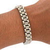 Polished and Brushed 316L Stainless Steel Watch Style Link Bracelet