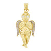 10k Gold Praying Angel Pendant