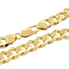 Solid 14k Gold Concave Cuban Curb Link Bracelet