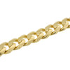 Solid 14k Gold Concave Cuban Curb Link Bracelet