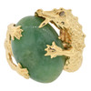 14k Gold Dragon Style / Jade Ring
