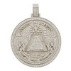 .925 Silver All Seeing Eye Medallion Pendant