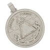 .925 Silver All Seeing Eye Medallion Pendant