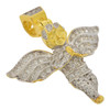 Gold Finish .925 Silver Micro Praying Angel Pendant