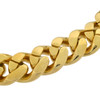 Gold Finish .925 Silver Pave Set Miami Cuban Link Bracelet