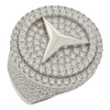 .925 Silver Iced Out Benzo Ring