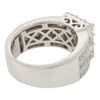 .925 Silver Iced Out Multi Cut Ring