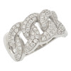 .925 Silver Cuban Link Style Ring