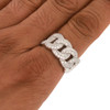 .925 Silver Cuban Link Style Ring