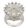 .925 Silver Chunky Kings Crown Ring