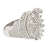 .925 Silver Chunky Kings Crown Ring