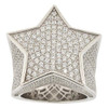 .925 Silver Star Shaped Ring