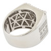 .925 Silver Iced Out Square Style Ring