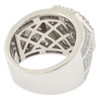 .925 Silver Octagon Cluster Style Ring