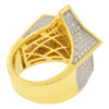 Gold Finish .925 Silver Star Shaped Ring