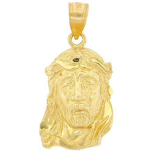 10k Gold 3D Jesus Piece Pendant - ShopJW