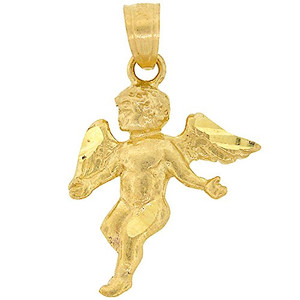 10k Gold Angel vs Demon Pendant - ShopJW