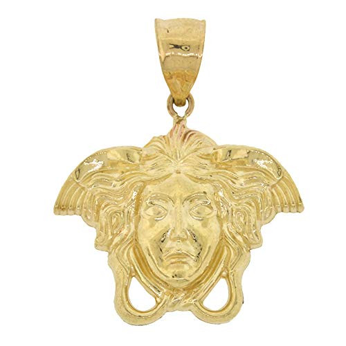 10k Gold Medusa Head Pendant ShopJW