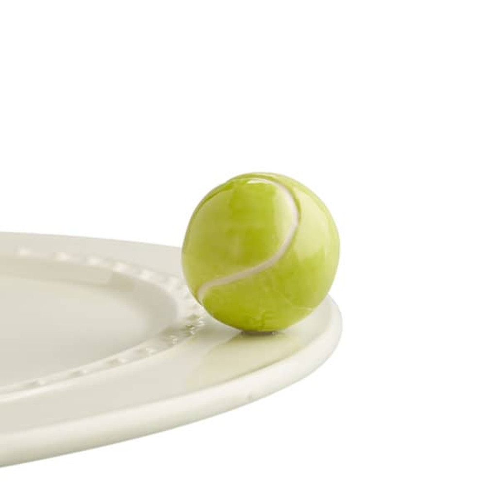 Nora Fleming, game, set, match! A72
Tennis starts with love, where we gather at the net. game, set, match…our tennis ball mini is a smash! Not dishwasher safe, hand wash only.



