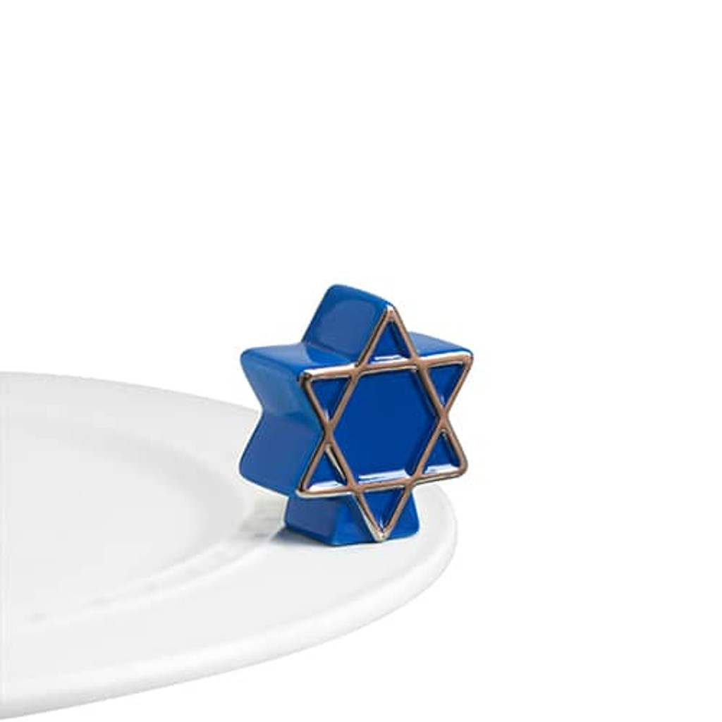 Nora Fleming, star of david, A122
Celebrate hanukkah with style!
Not dishwasher safe.  Hand wash only.

