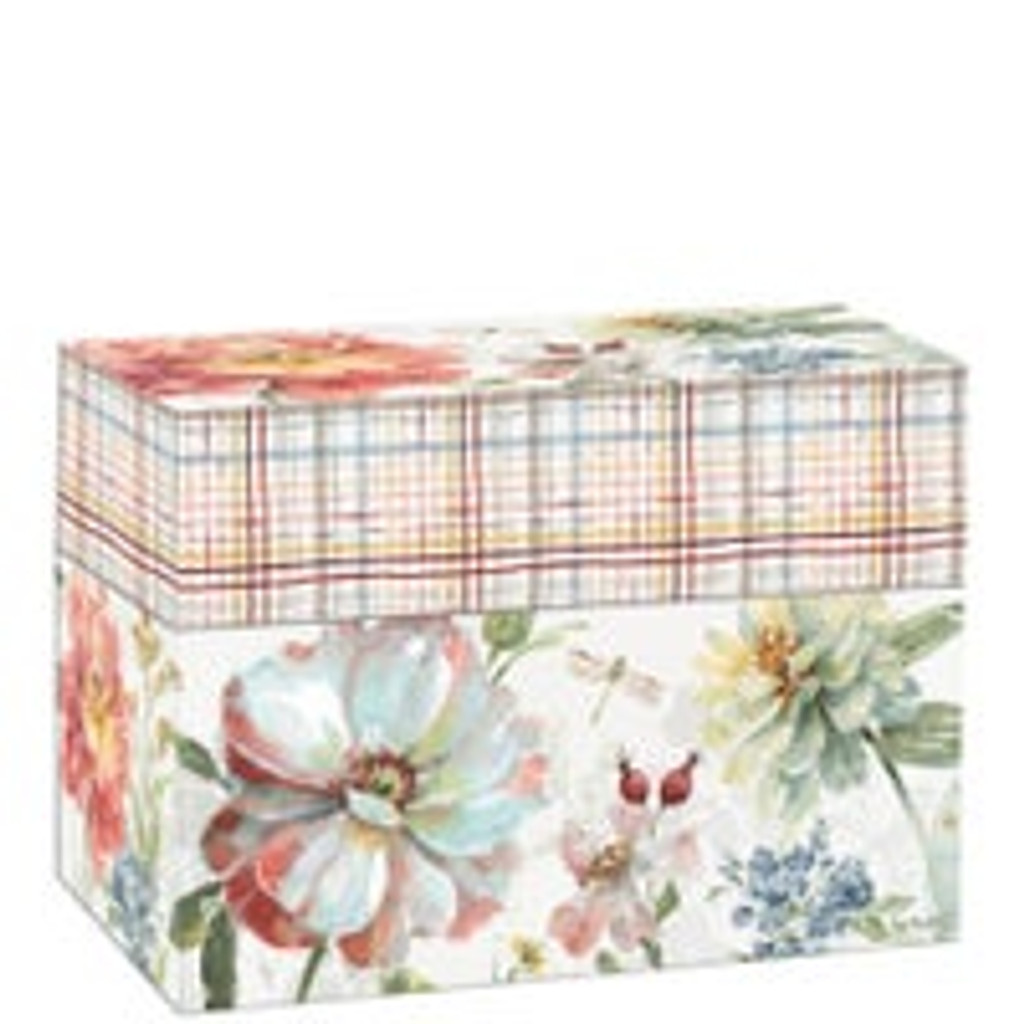 Recipe Card Box Spring Meadow