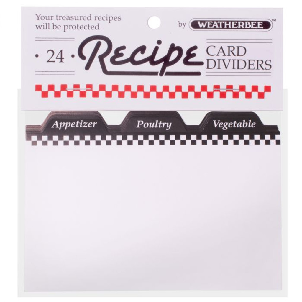 Recipe Card Dividers Weatherbee