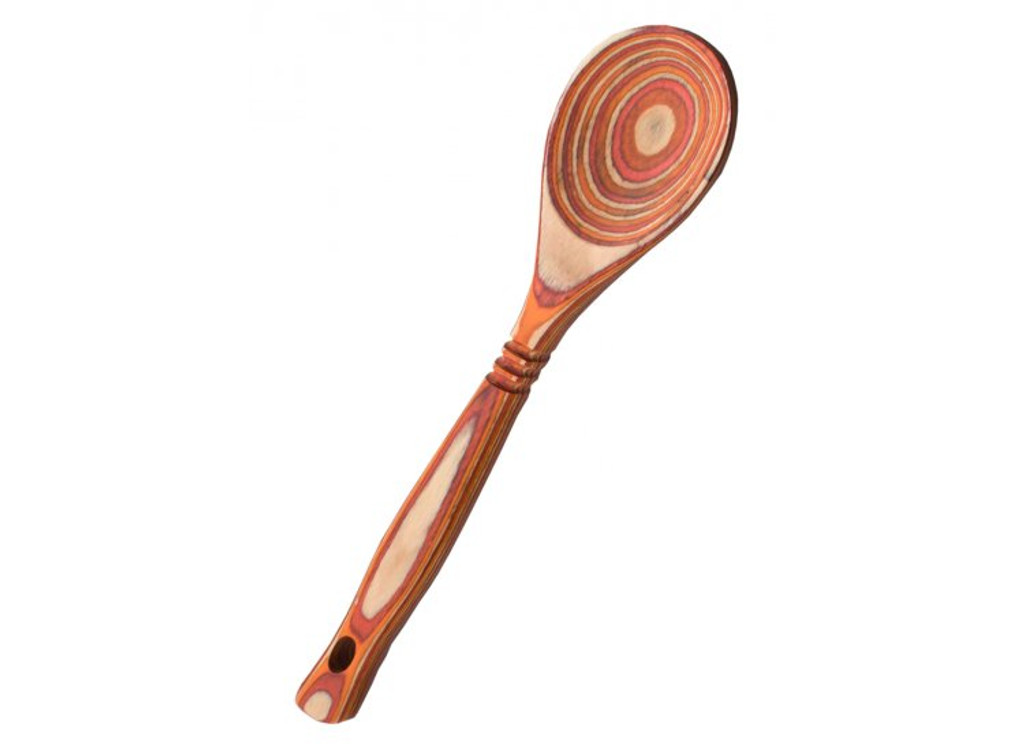 Spoon 12IN Red Pakka. Island Bamboo 