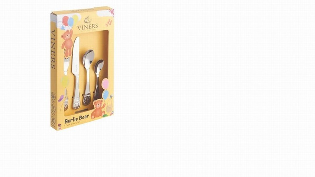 4pc Kids Cutlery Set Bertie  Bear