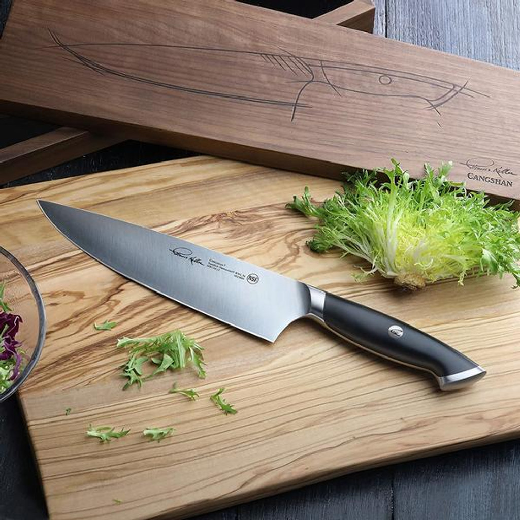 Chefs Knife w/ Walnut Box 8IN Thomas Keller Signature Collection by Cangshan