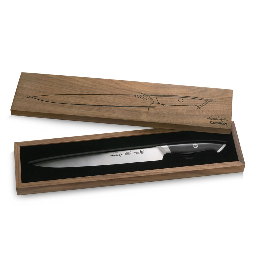 Carving Knife w/ Walnut Box 10.5IN Thomas Keller Signature Collection By Cangshan