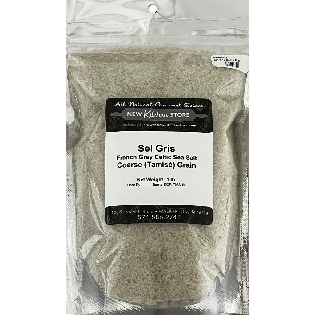 Sel Gris French Grey Celtic Sea Salt, Coarse (Tamisé) Grain 1 lb