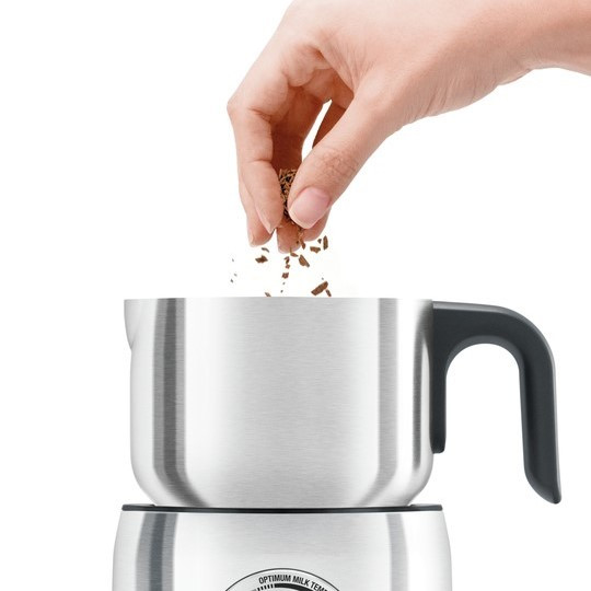 Milk Frother Cafe Brushed Stainless Stel