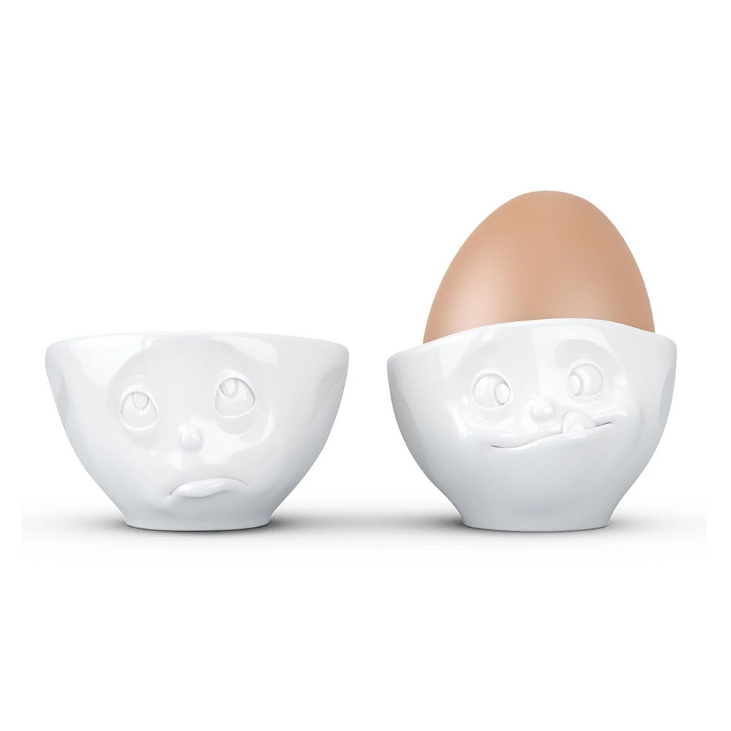 Egg Cup 2PC Oh Please & Tasty Face