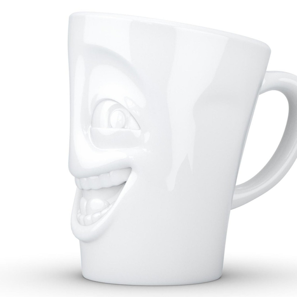 Coffee MUG Joking Face White With Handle