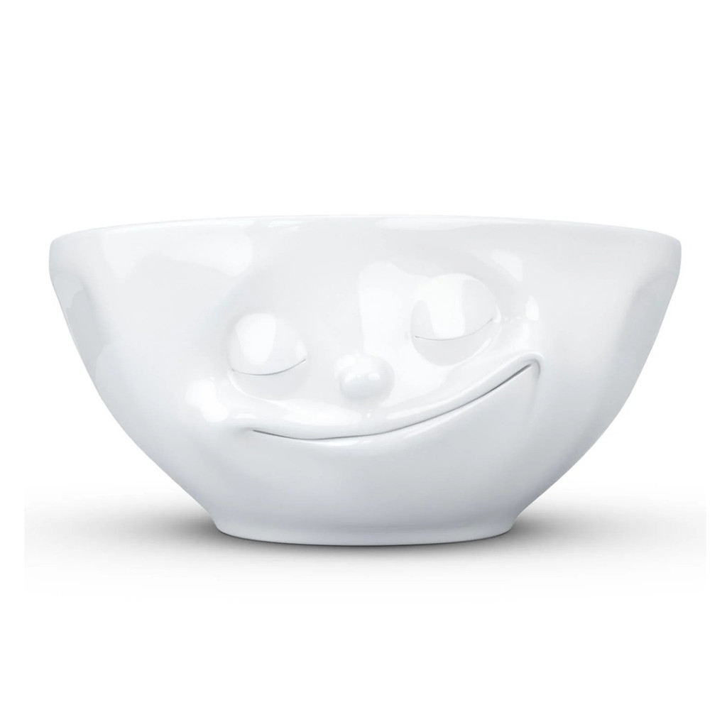 Bowl 11OZ Happy Face White