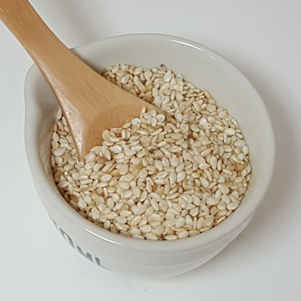 Sesame Seed, White, Hulled 2 oz