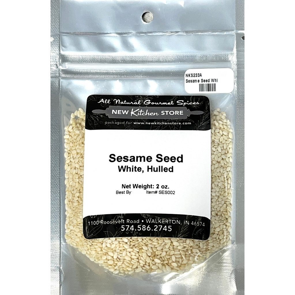 Sesame Seed, White, Hulled 2 oz