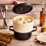 Steamer Dutch Oven Set 2.5QT Round Nori