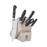 Knife Block 7PC Set White Rustic