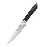 Knife 5IN Serrated Utility Black Helena